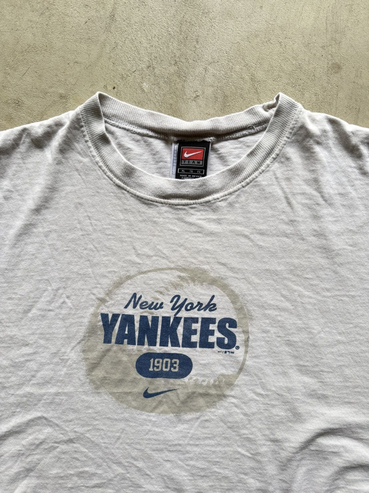 Nike Y2K Vintage New York Yankees Nike Center Swoosh Shirt Size US XL / EU 56 / 4 - 4 Thumbnail