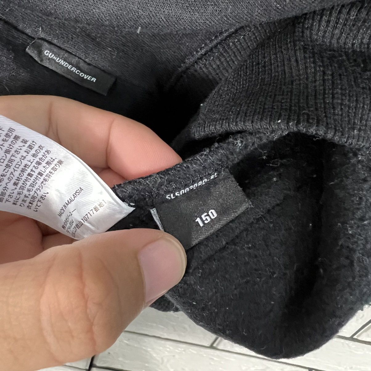 GU × Undercover GU x UNDERCOVER Big Logo Kids Pullover Hoodies #4311-C195 Size US XXS / EU 40 - 15 Thumbnail