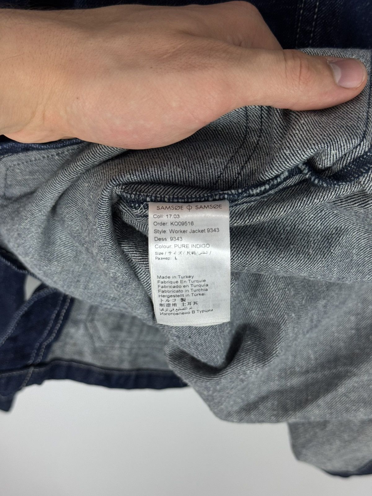 Samsoe Samsoe Samsoe Samsoe Chore Denim Work Jacket Size US L / EU 52-54 / 3 - 12 Thumbnail