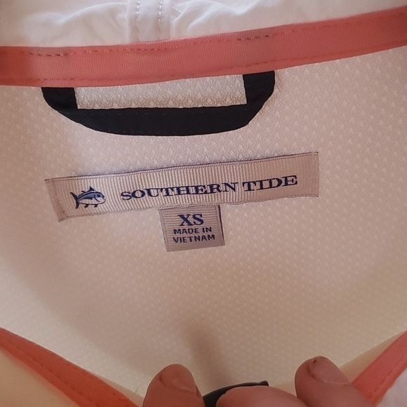 Southern Tide Southern Tide Nylon Lightweight Pullover White Pocketed Sz X Size XS / US 0-2 / IT 36-38 - 4 Thumbnail