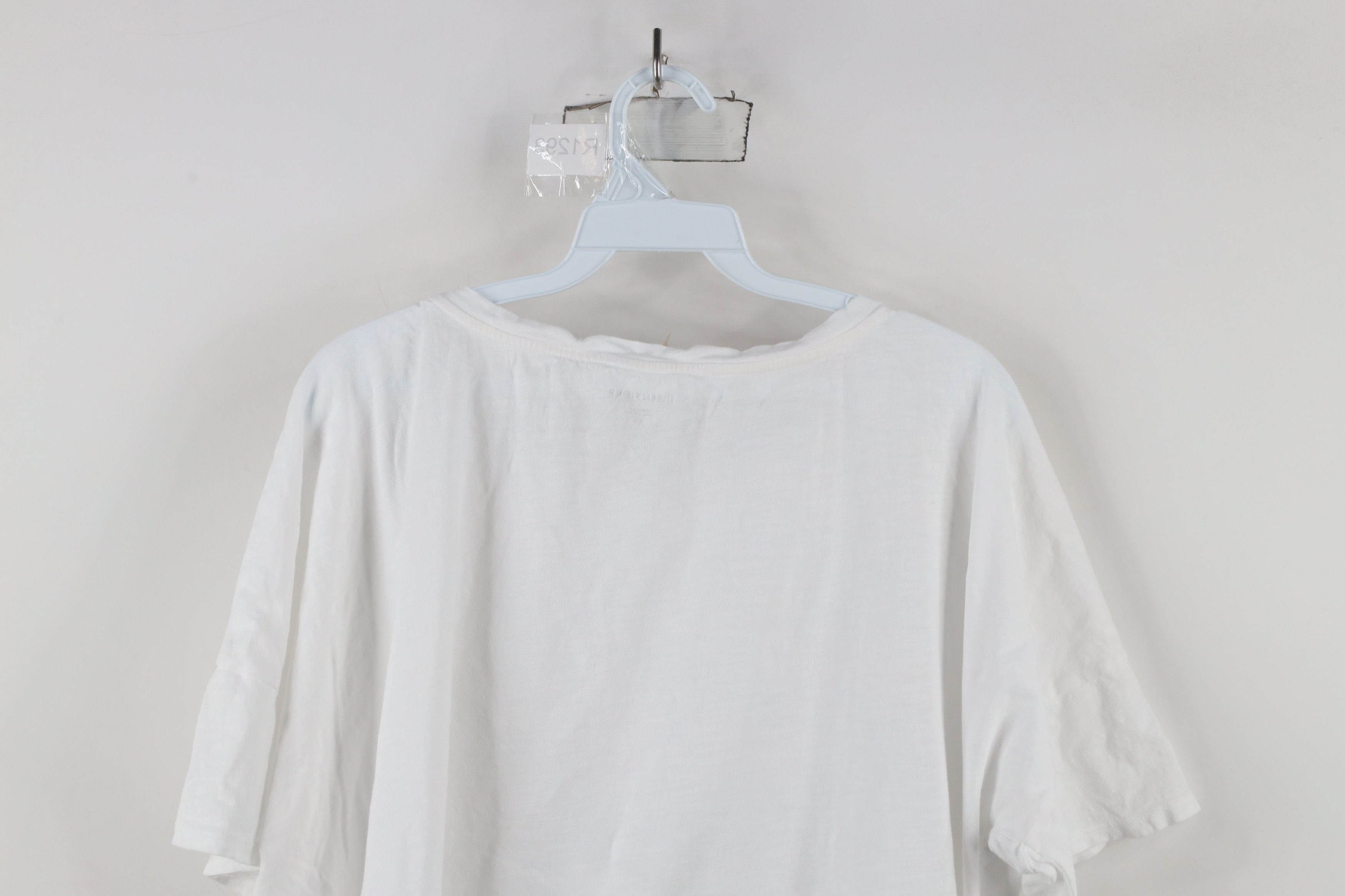 Eileen Fisher × Vintage Eileen Fisher Organic Cotton Knit Tie Bottom T-Shirt White Size L / US 10 / IT 46 - 8 Thumbnail