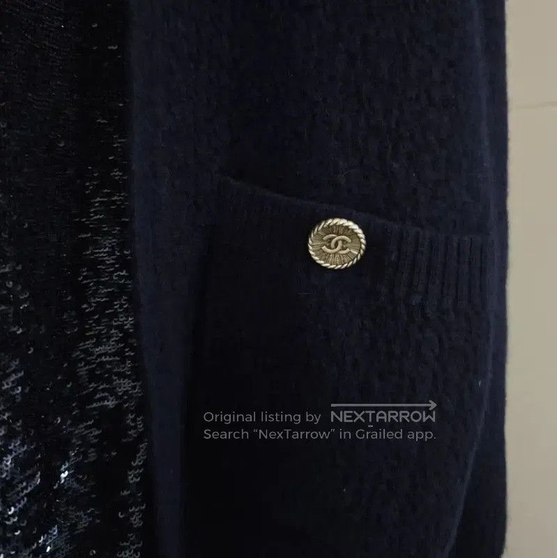 Chanel Chanel Winter Deep Blue Cashmere Sweater . Size S / US 4 / IT 40 - 4 Thumbnail