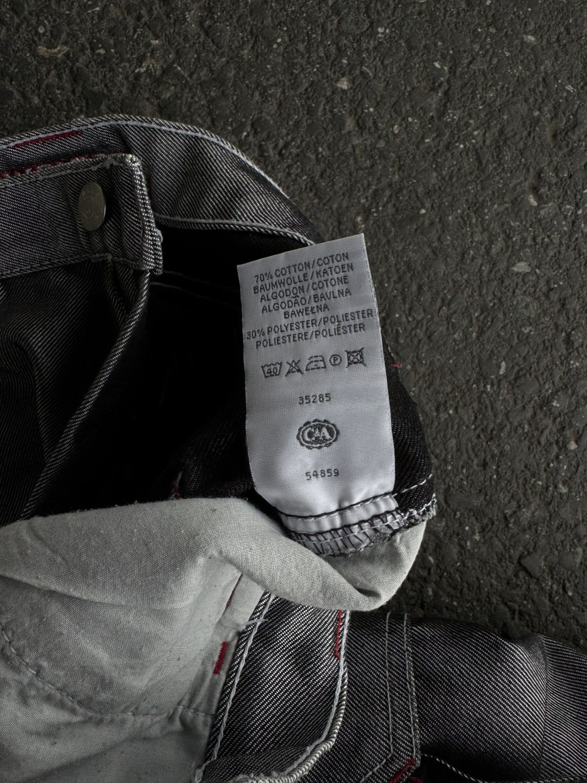 Designer × Vintage Grey Carpenter Jeans Patchwork Y2K Rap Skate Size US 32 / EU 48 - 10 Thumbnail