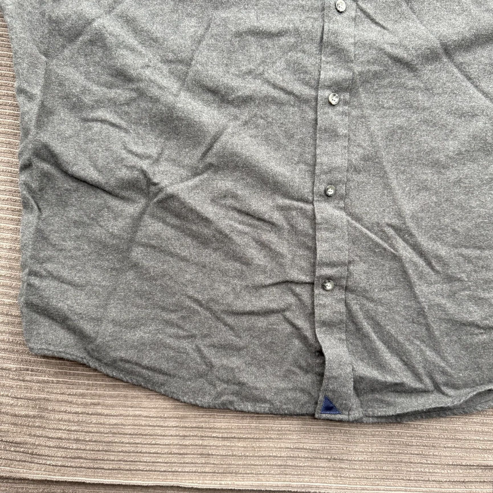 UNTUCKit UNTUCKit Shirt Mens 3XL Gray Button-Down Long Sleeve Casual Top 100% Cotton Soft Button-Up Untucked Hem Men Casual Classic Comfort Size US XXL / EU 58 / 5 - 6 Thumbnail