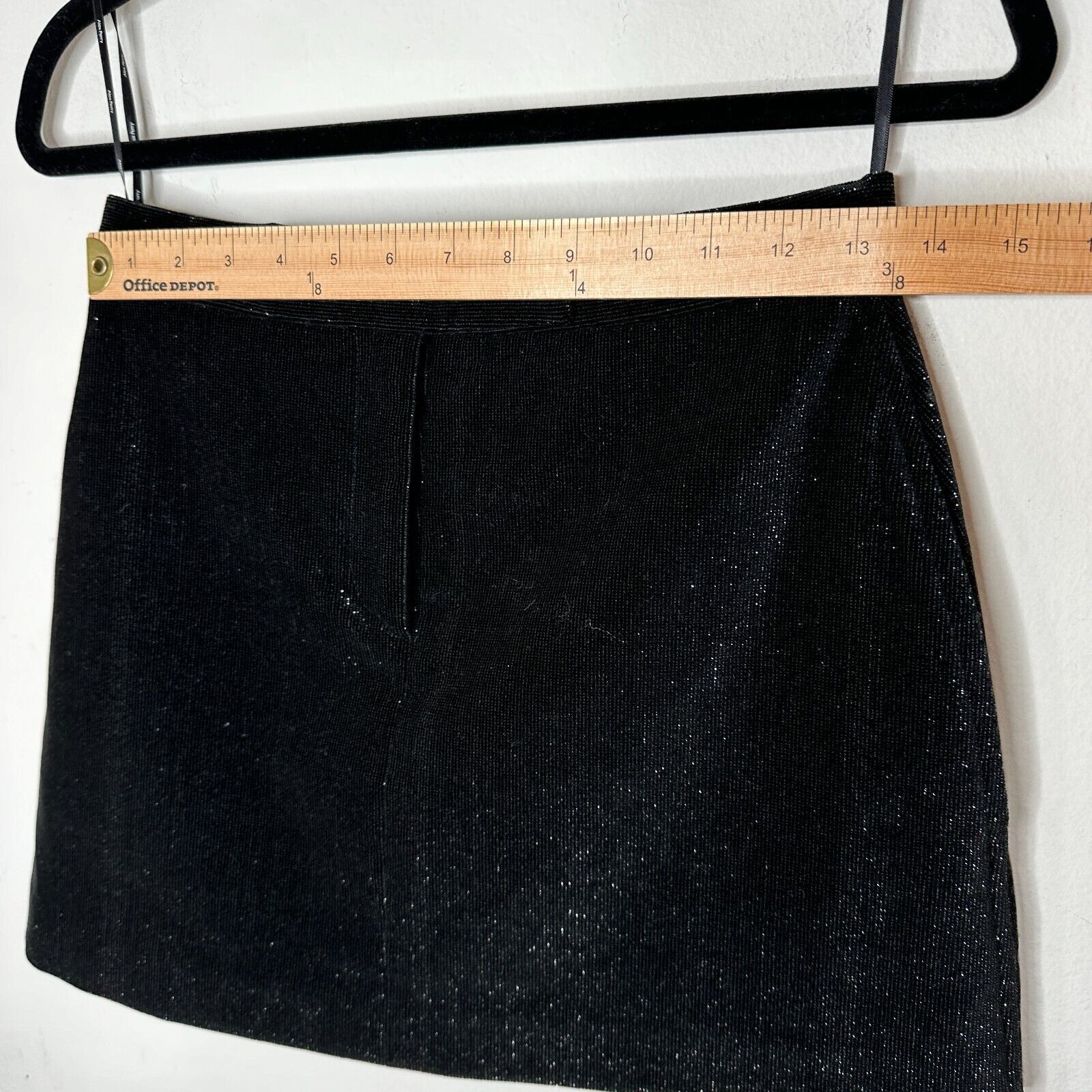 Alex Perry Alex Perry SET Black Shimmer Long Sleeve Shirt Mini Skirt 6 Size S / US 4 / IT 40 - 17 Thumbnail