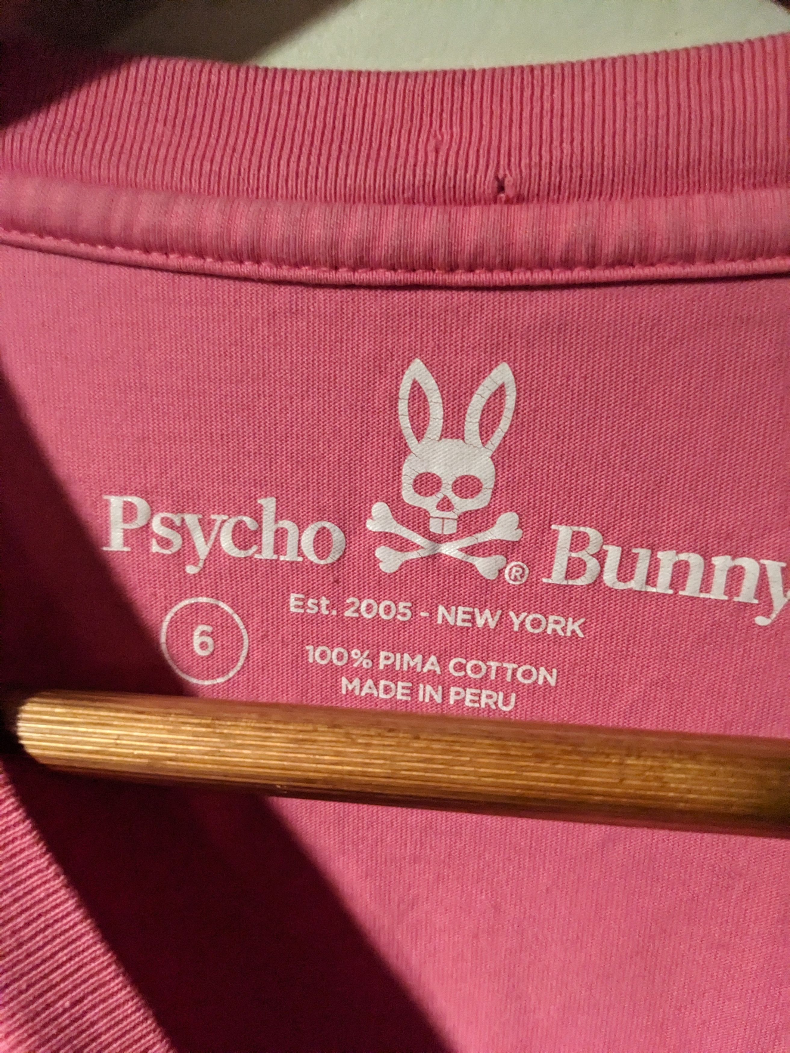 Designer × Psycho Bunny Psycho Bunny Spray Paint Logo Pink Large T-Shirt Size US L / EU 52-54 / 3 - 3 Thumbnail