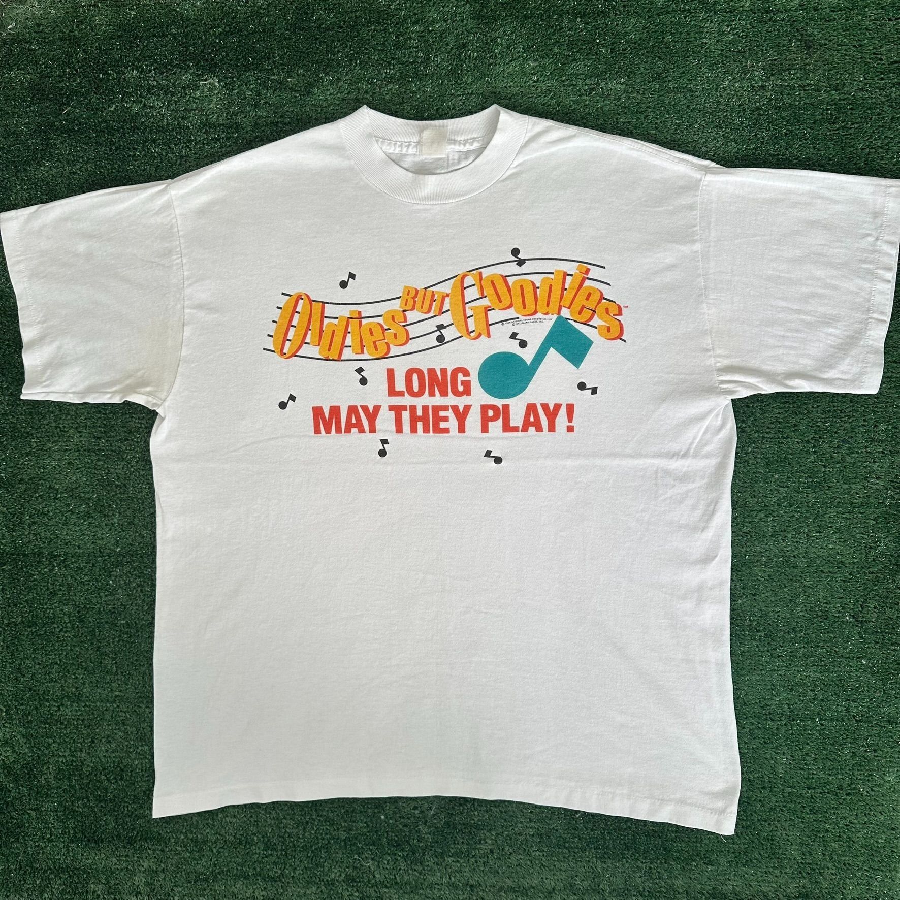 Vintage Vintage 80s Oldies But Goodies T-Shirt Single Stitch Hallmar Size US XL / EU 56 / 4 - 1 Thumbnail
