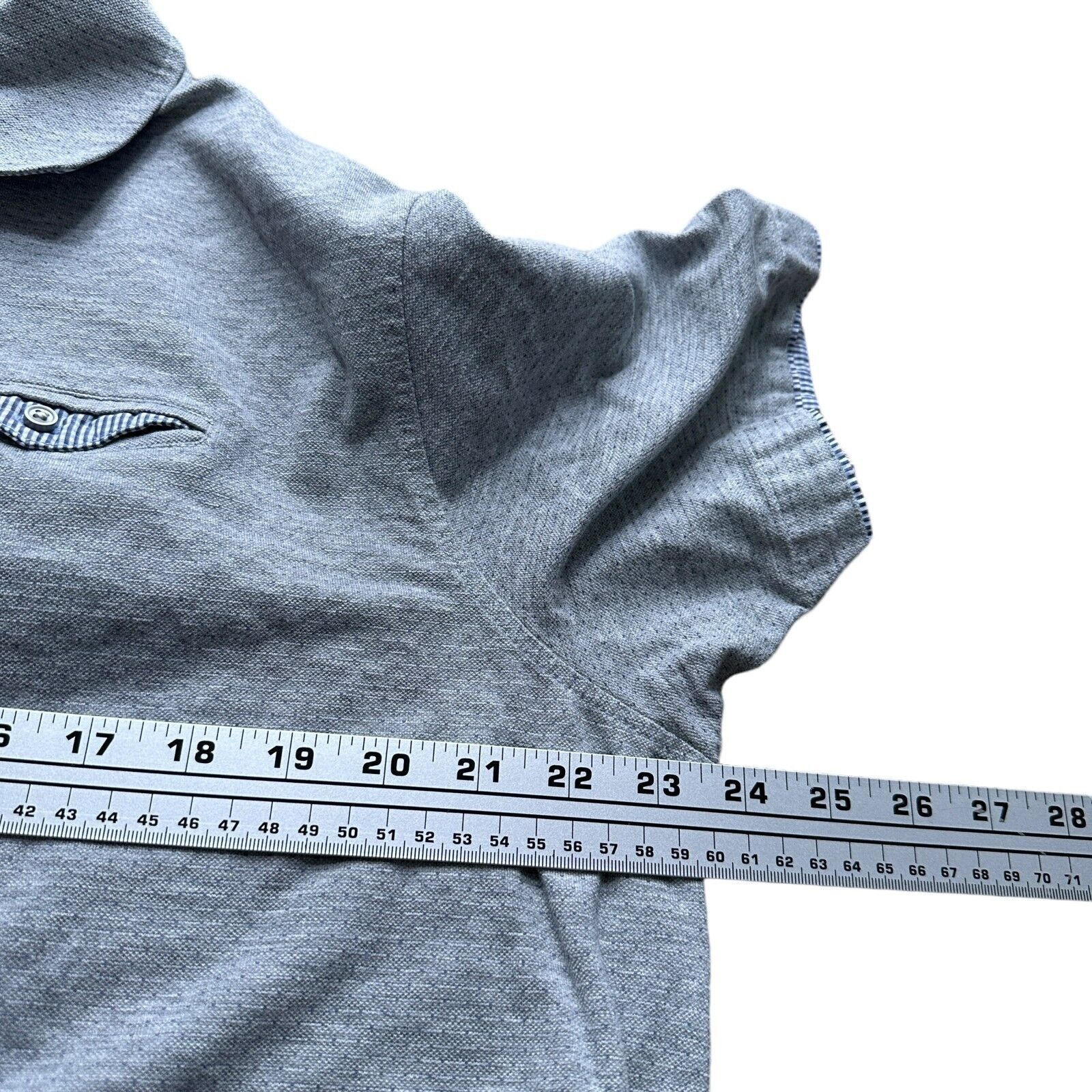 Raffi Raffi Polo Shirt Men's XL Gray Cotton Short Sleeve Pullover Size US XL / EU 56 / 4 - 7 Thumbnail