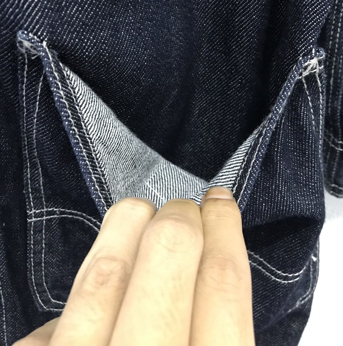 Vintage Vintage Smith’s Workwear Samforized Denim Jacket Size US XXS / EU 40 - 7 Thumbnail
