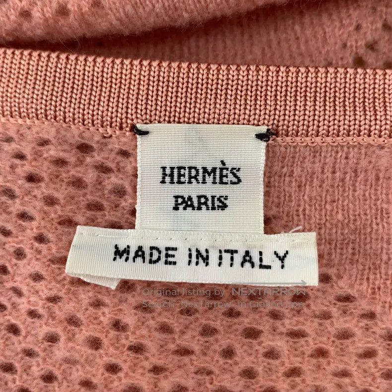 Hermes Hermes Orange-pink cashmere knit cardigan Size XXS / US 00 / IT 34 - 5 Thumbnail