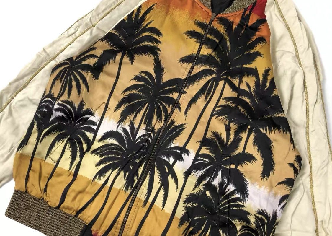Saint Laurent Paris Saint Laurent Paris Silk Palm Tree Jacket