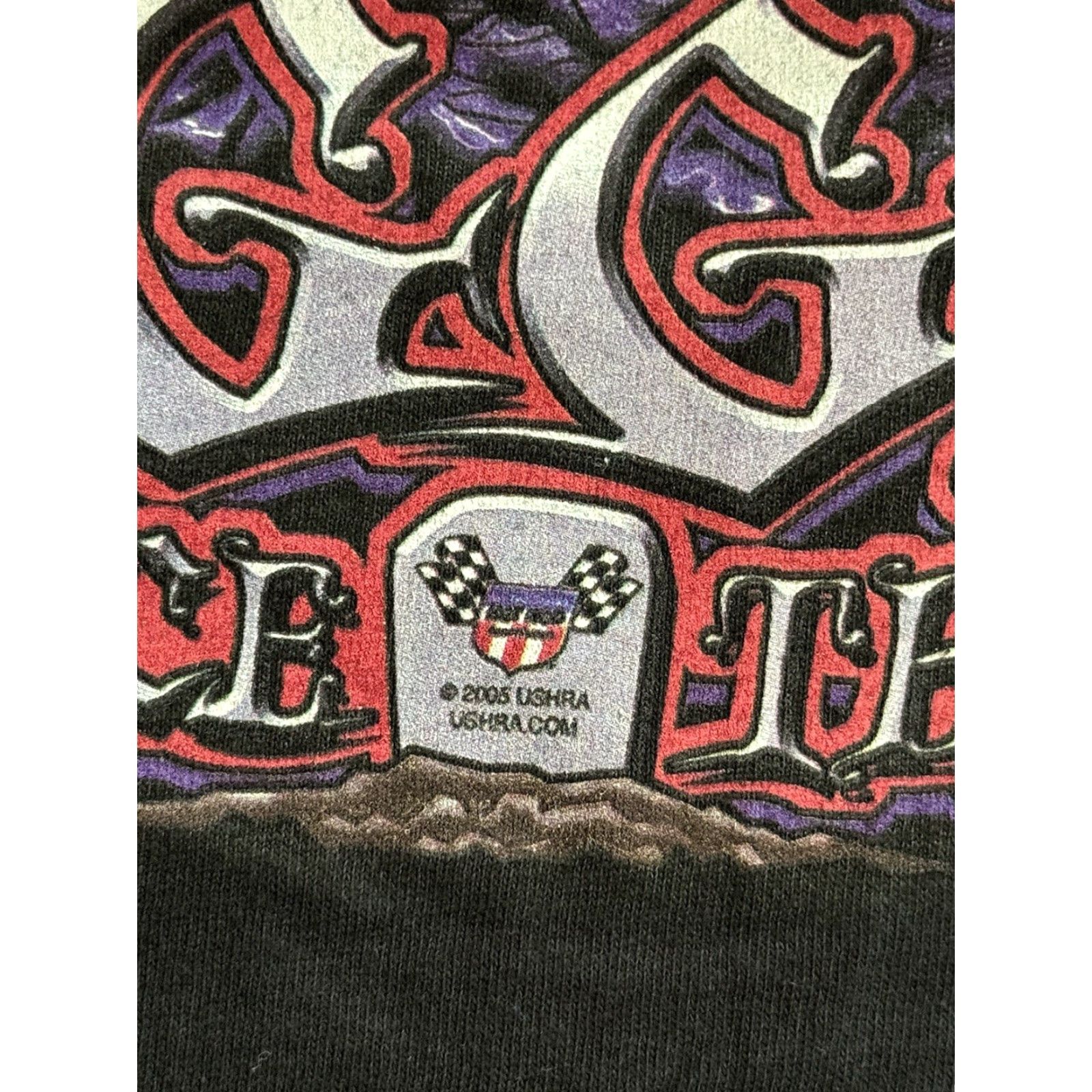 Gildan VINTAGE Grave Digger Racing Team T Shirt XL Dennis Anderson Monster Truck Shirt Mens Black Graphic Print 2000s Halloween Cars Horror Logo Double-Sided Size US XL / EU 56 / 4 - 3 Thumbnail