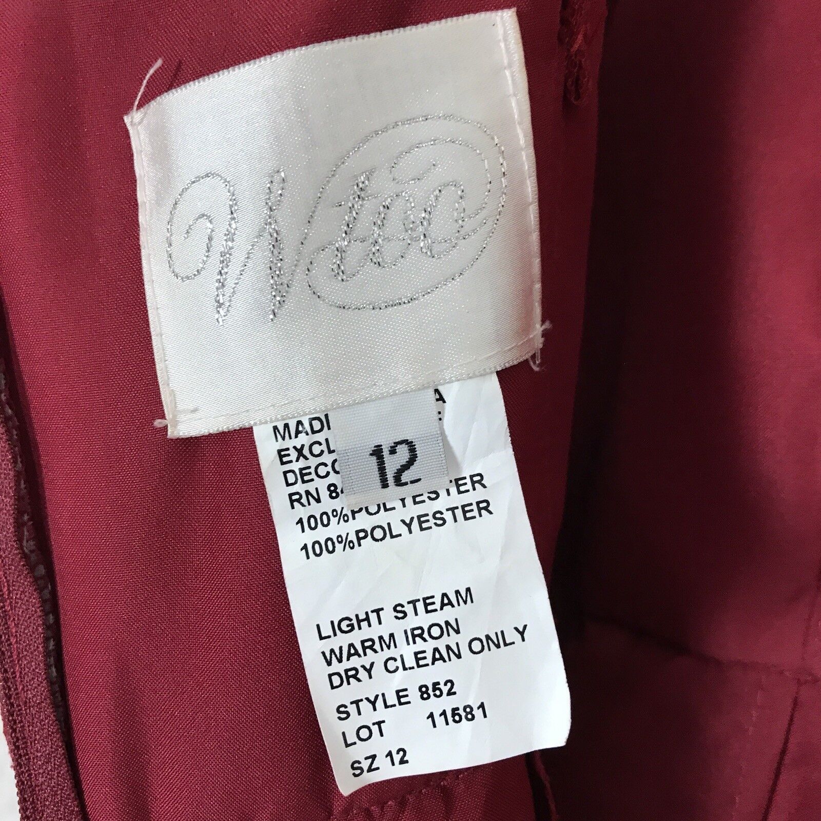 Other Watters Wtoo Infinity Bobbinet Bridesmaid Dress Claret 12 Size XL / US 12-14 / IT 48-50 - 9 Thumbnail