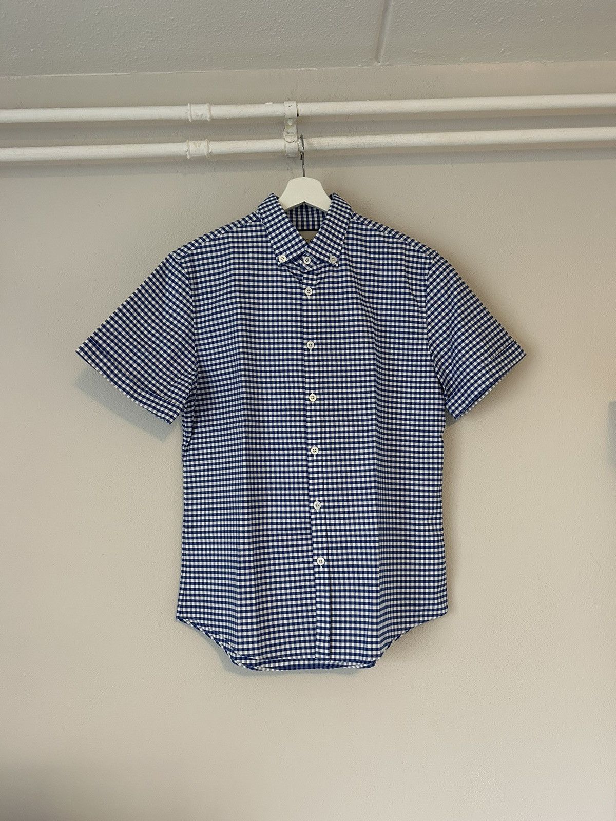 Gucci Blue Plaid Shirt Size US M / EU 48-50 / 2 - 1 Thumbnail