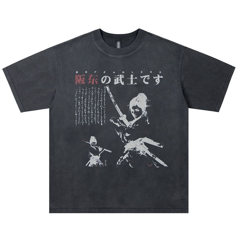 Japanese Brand × Vintage Men's street loose casual warrior character printed T-shirt Size US M / EU 48-50 / 2 - 1 Thumbnail