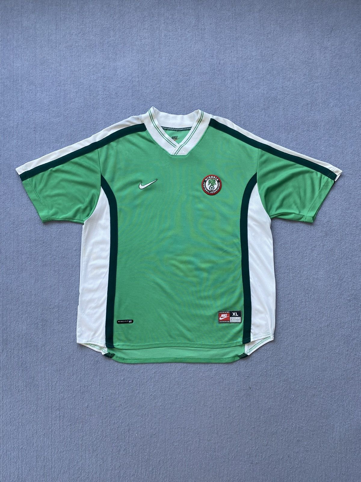 Nike Vintage Nike 1998-2000 Nigeria Home Jersey🇳🇬⚡️ Size US XL / EU 56 / 4 - 1 Thumbnail