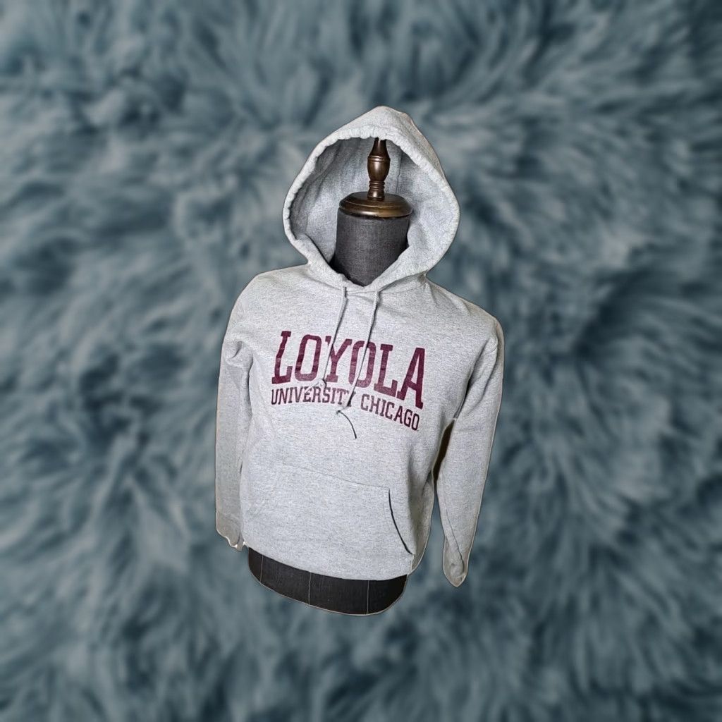 Champion VINTAGE Champion Loyola University Hoodie Sweatshirt Grey Sz Sm Ships Fast Size US S / EU 44-46 / 1 - 1 Thumbnail
