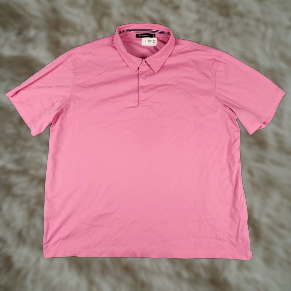 BUGATCHI VINTAGE Bugatchi Polo Shirt Men XL Pink Casual Short Sleeve Cotton Men’s Classic Sports Size US XL / EU 56 / 4 - 1 Thumbnail
