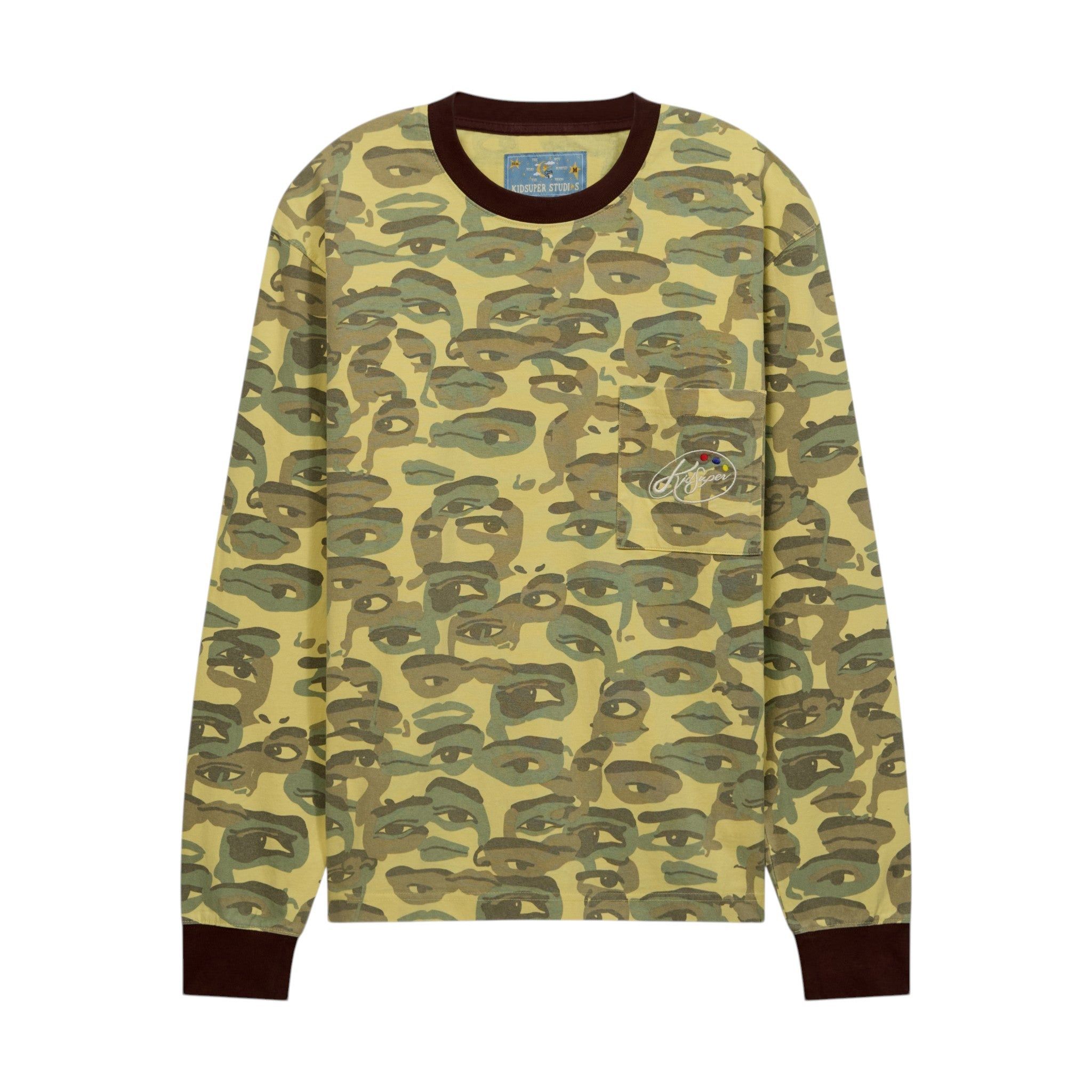 KidSuper KidSuper Studios Face Camo Longsleeve Shirt Size US XL / EU 56 / 4 - 1 Thumbnail