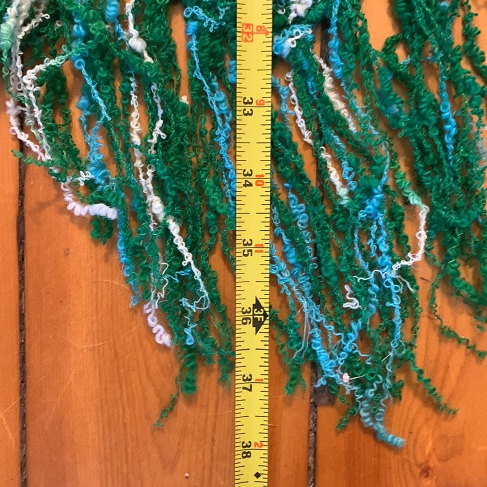 Handmade Handmade knit crochet bouclé shawl scarf wrap PONCHO Size ONE SIZE - 4 Thumbnail