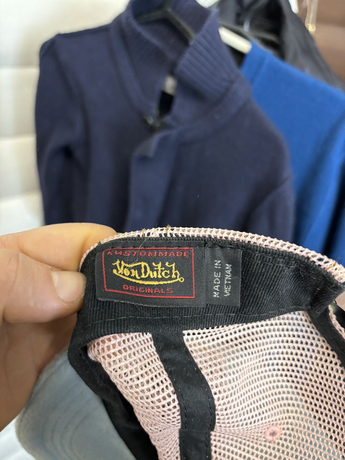 Vintage × Von Dutch Vintage Y2K Von Dutch Fleece Tracker Cap hype Size ONE SIZE - 5 Thumbnail