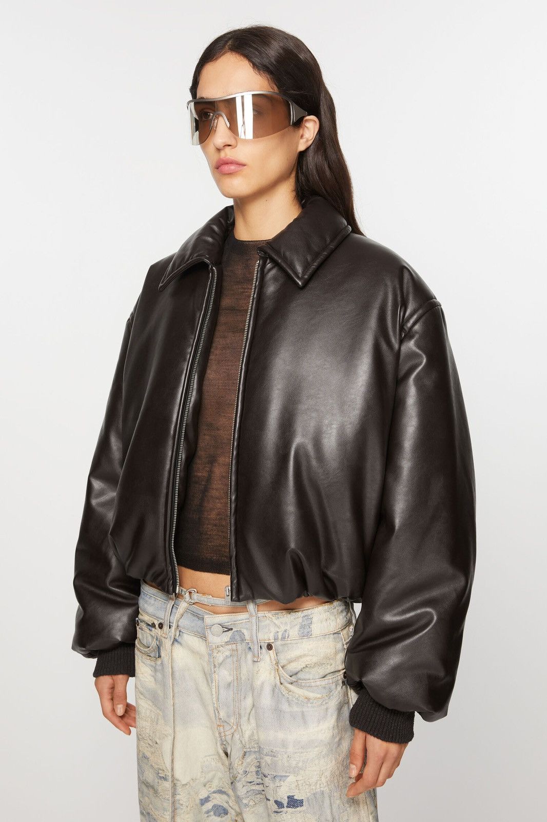 Acne Studios Acne Studios Coated Bomber Jacket Size XXS / US 00 / IT 34 - 3 Thumbnail
