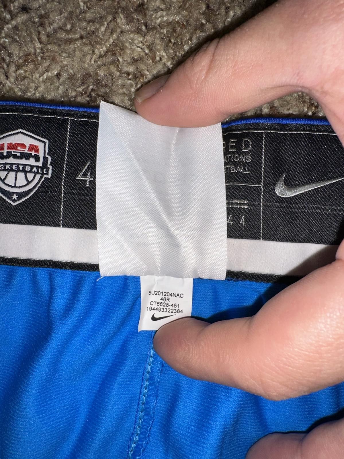 Nike Nike Basketball Team USA Authentic Tokyo Road Blue Short Size US 40 / EU 56 - 4 Thumbnail