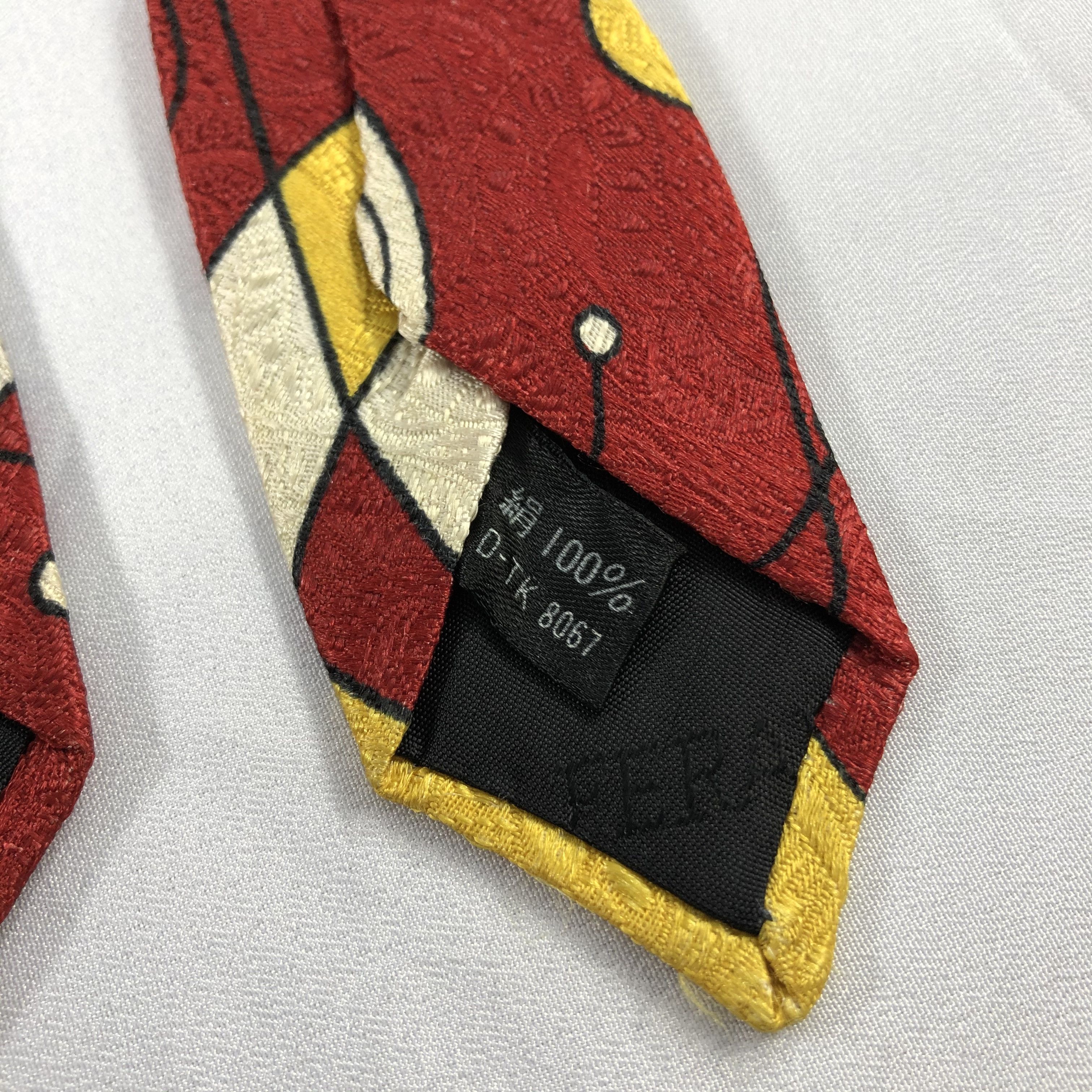 Louis Feraud Louis Feraud Abstract Silk Neck Ties T69 Size ONE SIZE - 5 Thumbnail