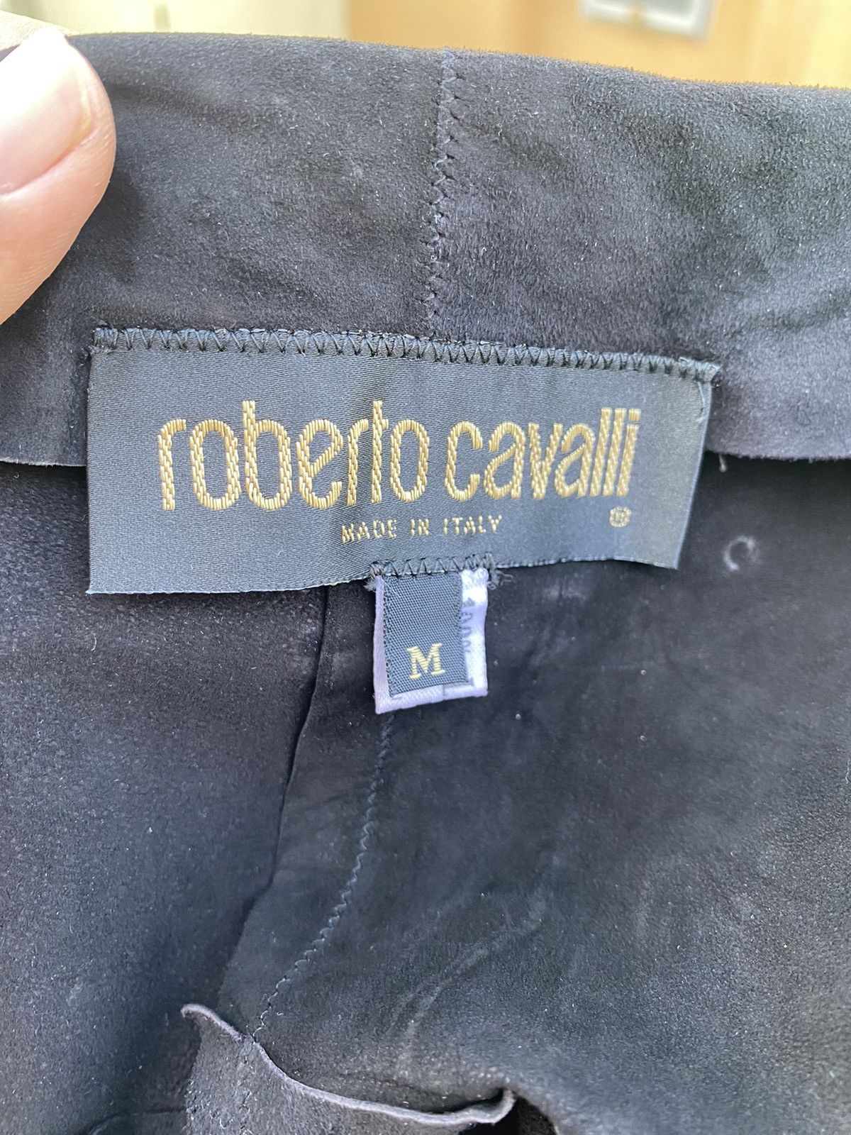 Roberto Cavalli vintage 2000s maxi patch leather skirt Size 28" / US 6 / IT 42 - 12 Thumbnail