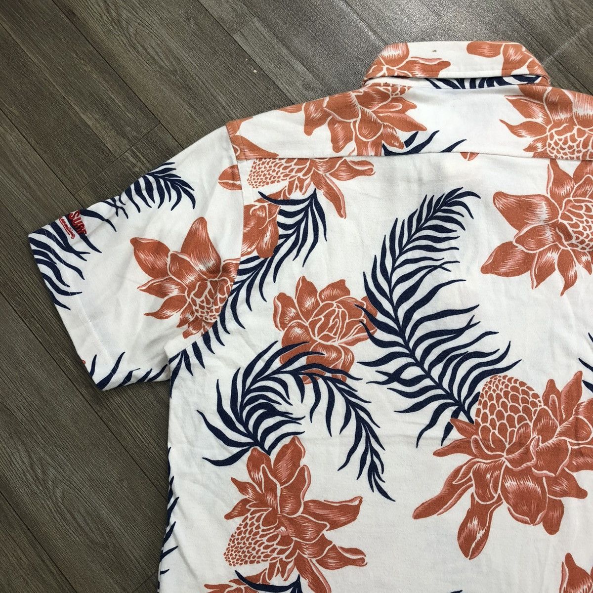 Sun Surf × Toyo Enterprises Vintage Sun Surf Hawaiian Flowers Polo Shirt Size US L / EU 52-54 / 3 - 14 Thumbnail