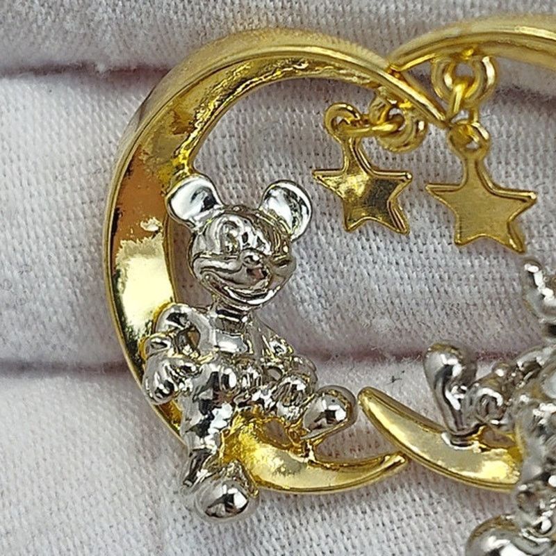 Disney Disney Mickey Mouse Sitting on the Moon Earrings Size ONE SIZE - 6 Thumbnail