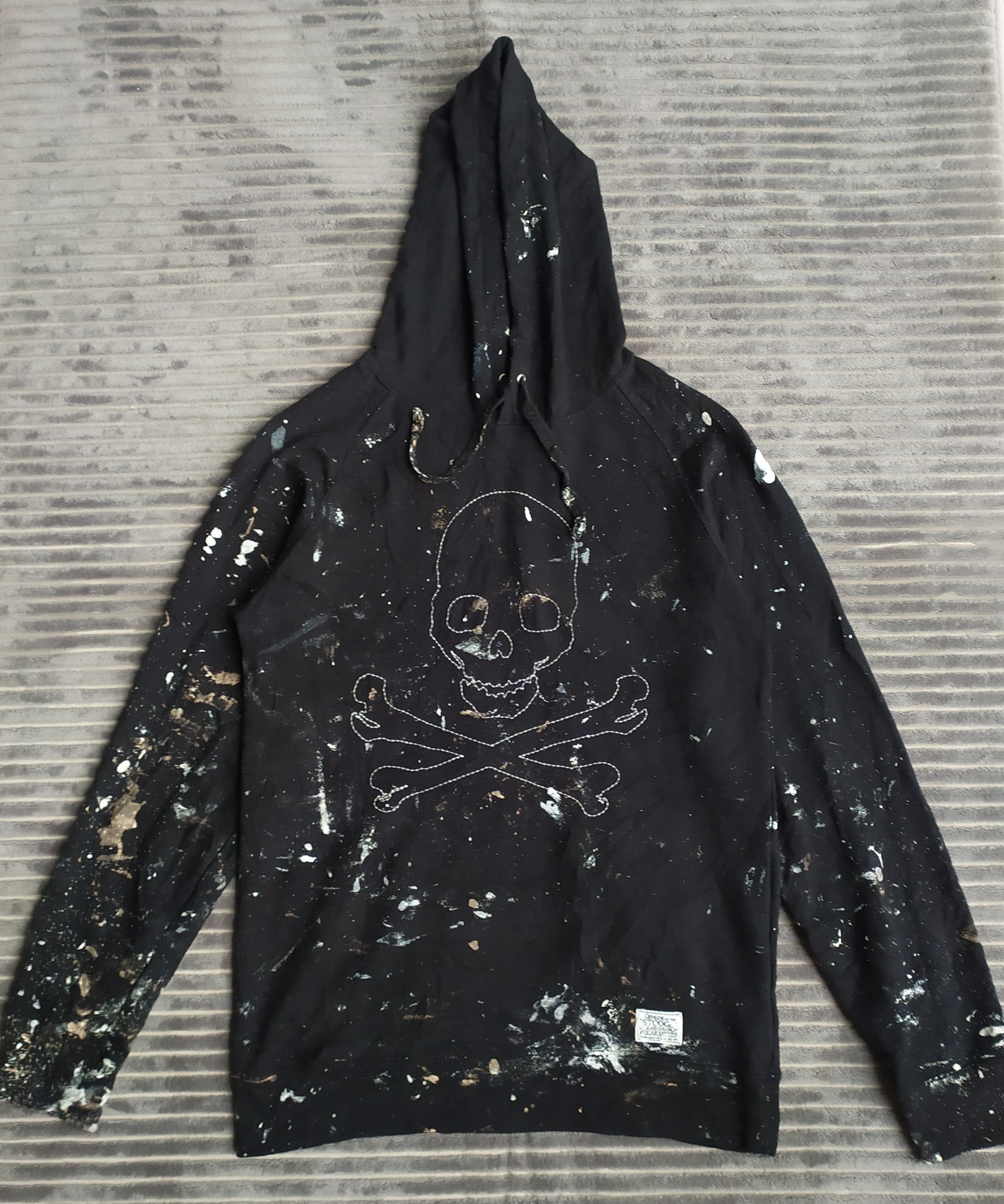 Japanese Brand Japanese Stooge&co Skull painted up zip up hoodie distressed Size US M / EU 48-50 / 2 - 1 Thumbnail