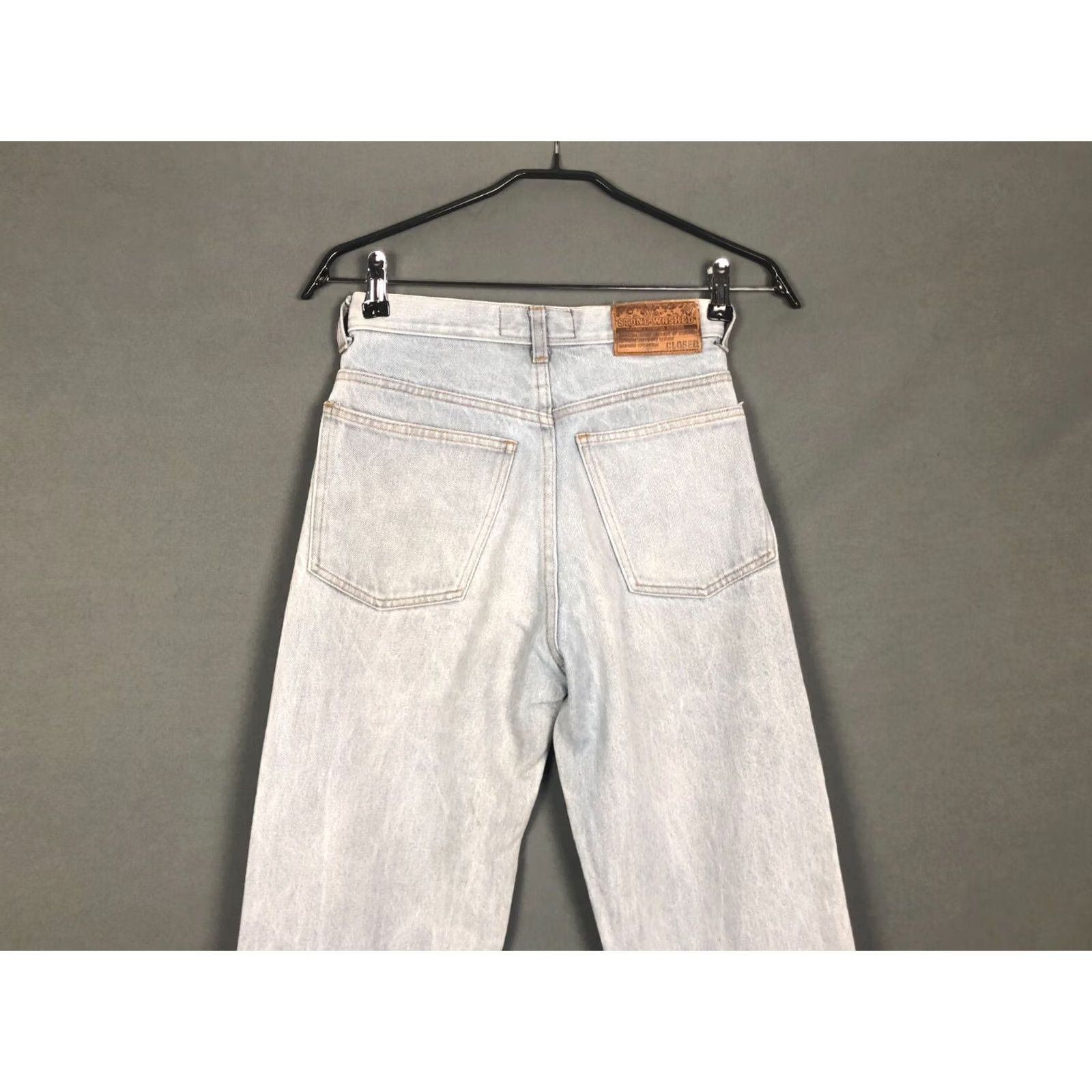 CLOSED Closed Pants Womens 42 Blue Wide Jeans Cotton Women Size Cropped Size 28" / US 6 / IT 42 - 4 Thumbnail