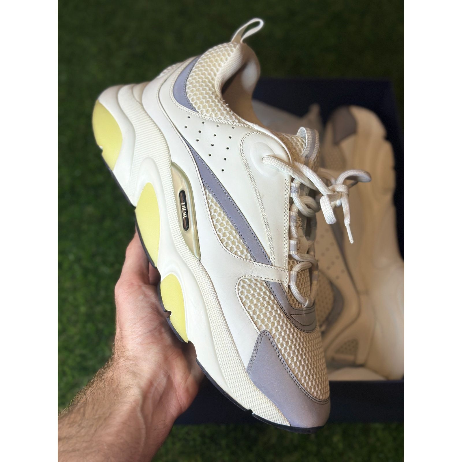 Dior Size 12 - Dior B22 White Sneakers Size US 12 / EU 45 - 2 Thumbnail