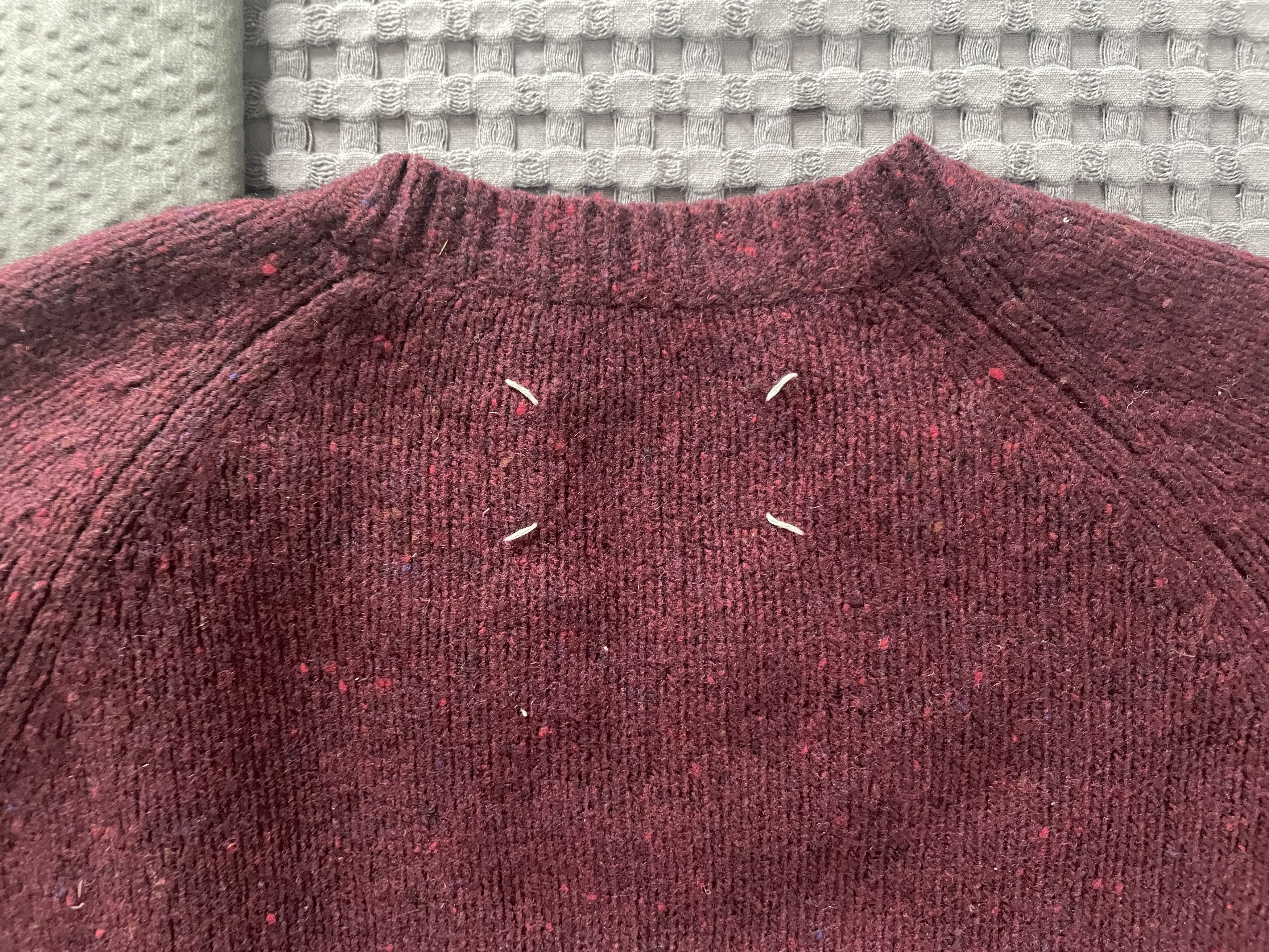 Maison Margiela Martin Margiela Sweater in Burgundy/Wine Colorway Size US M / EU 48-50 / 2 - 7 Thumbnail