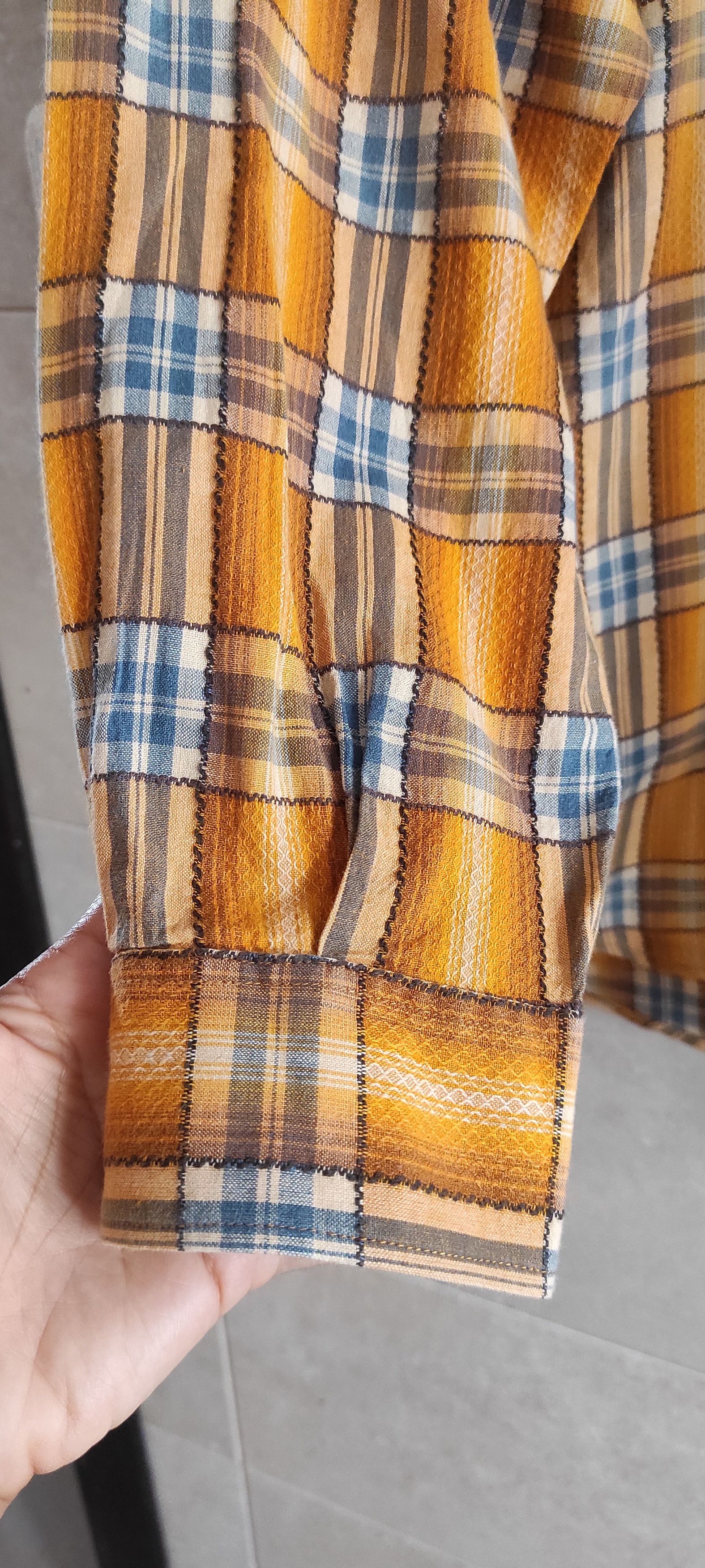 Marlboro × Marlboro Classics × Vintage Marlboro Classics Flannel Shirt 80s Heavy Textured Western Size US L / EU 52-54 / 3 - 3 Thumbnail