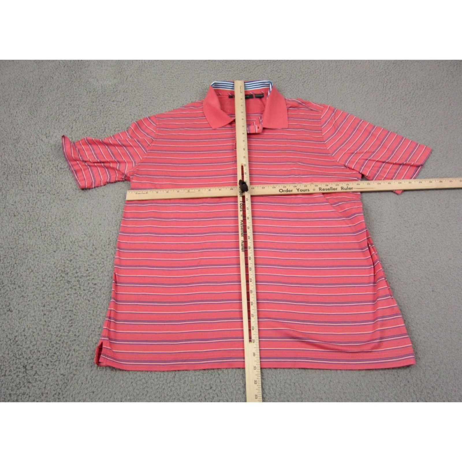 Vintage VINTAGE Bobby Jones Polo Shirt Mens XL Pink Striped Golf Cotton Size US XL / EU 56 / 4 - 7 Thumbnail