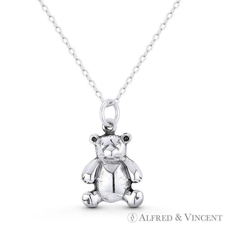 Other Pot Belly Teddy Bear Charm Oxidized Pendant Size ONE SIZE - 1 Preview