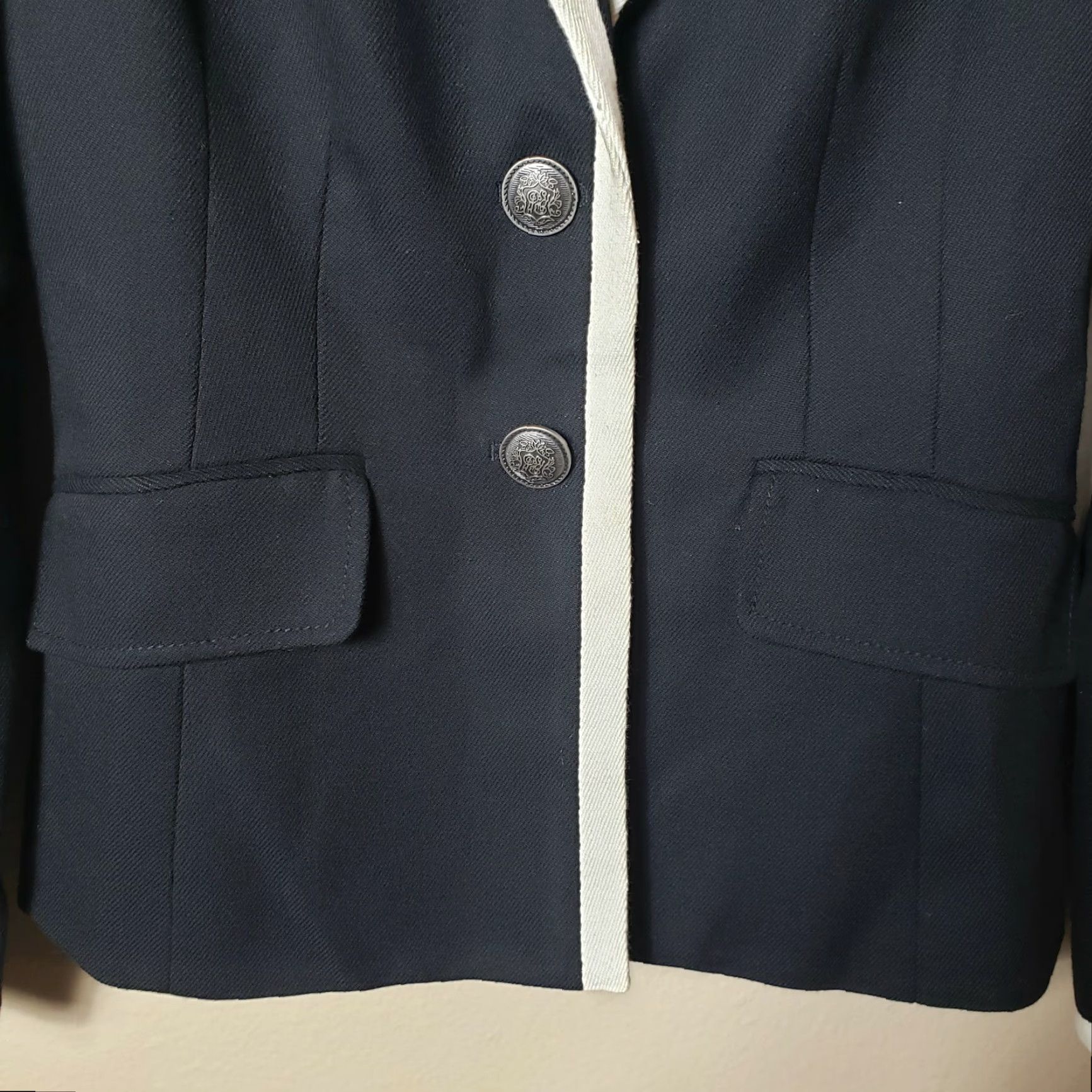 Banana Republic Banana Republic Factory Schoolboy Piped Wool Blend Blazer Size 2 Size XS / US 0-2 / IT 36-38 - 5 Thumbnail