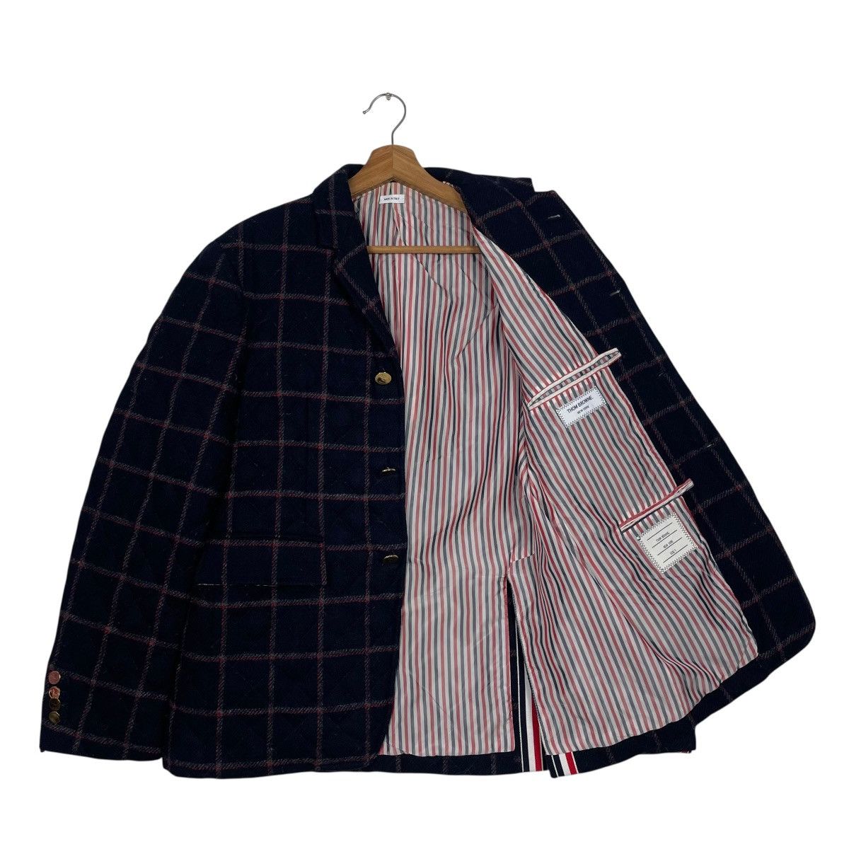 Thom Browne Thom Browne Wool Tartan Casual Jacket Size US M / EU 48-50 / 2 - 9 Thumbnail