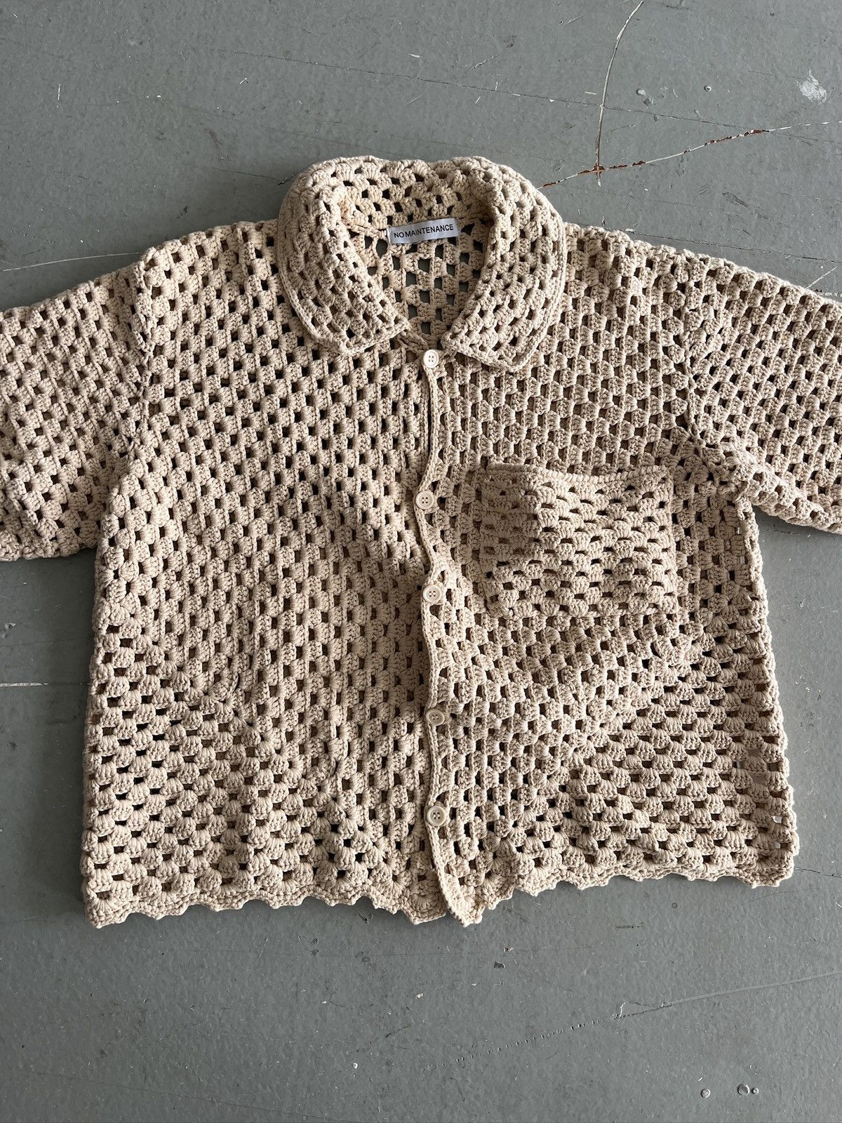 No Maintenance No Maintenance Mesh Crochet Shirt (unisex) Size US XS / EU 42 / 0 - 6 Thumbnail