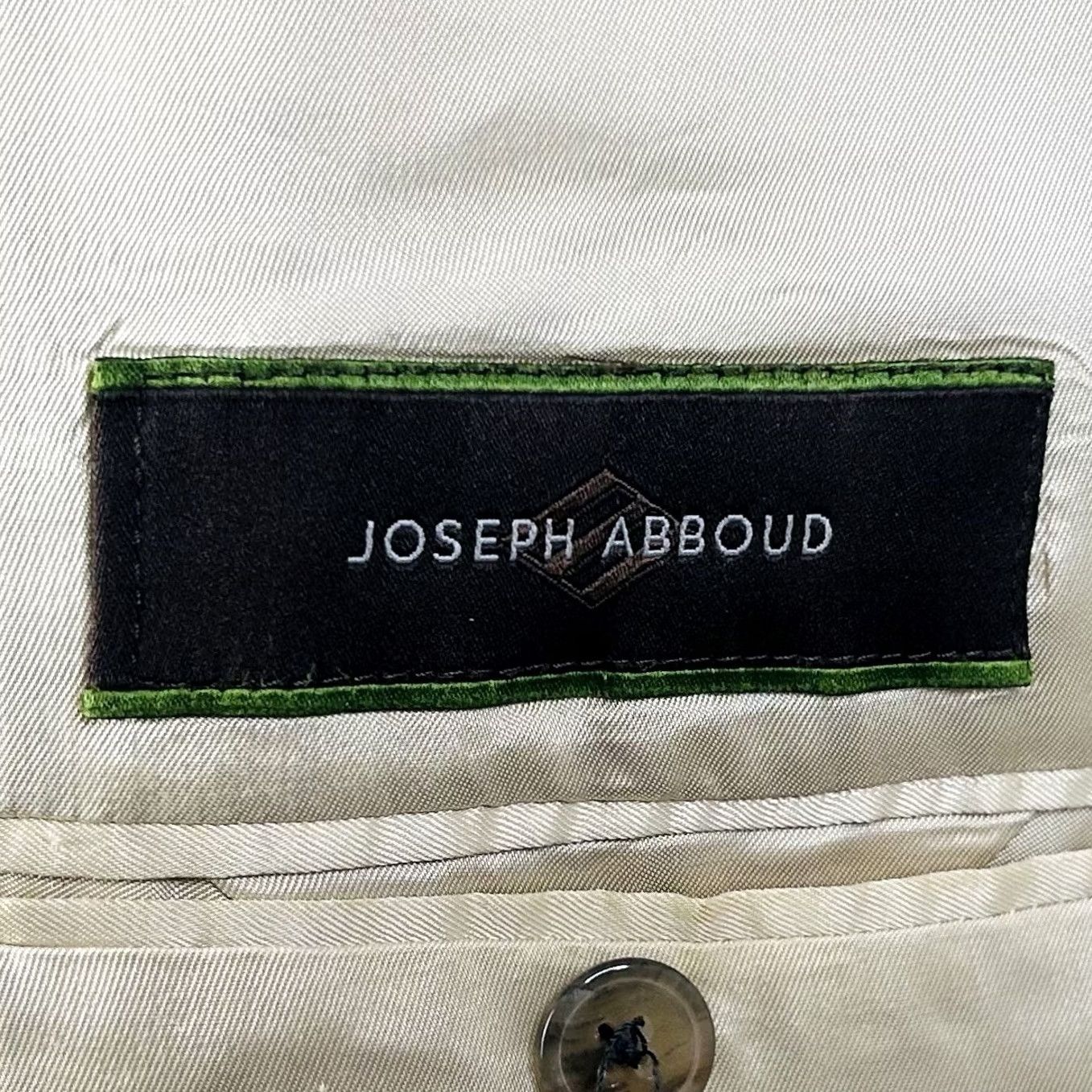 Joseph Abboud Joseph Abboud Sport Coat Beige 46L Silk Wool Blend Double Button Double Vented Jacket Mens Regular Coat Size US XS / EU 42 / 0 - 3 Thumbnail