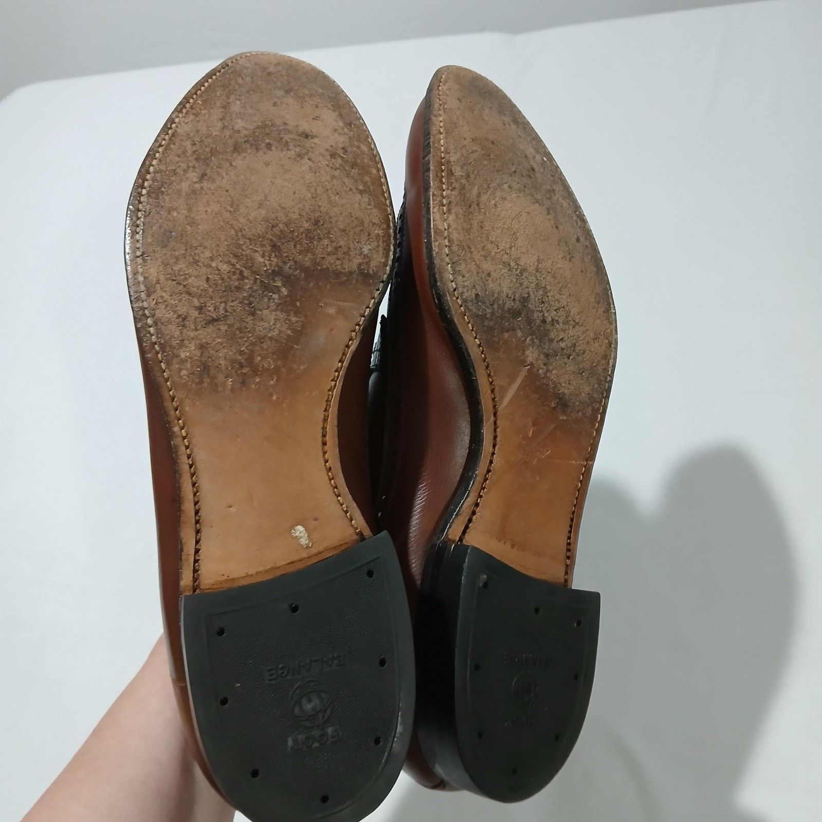 Alden Alden Mens 13 AA/B Brown Leather Longwing Blucher Wingtip Size US 13 / EU 46 - 8 Thumbnail