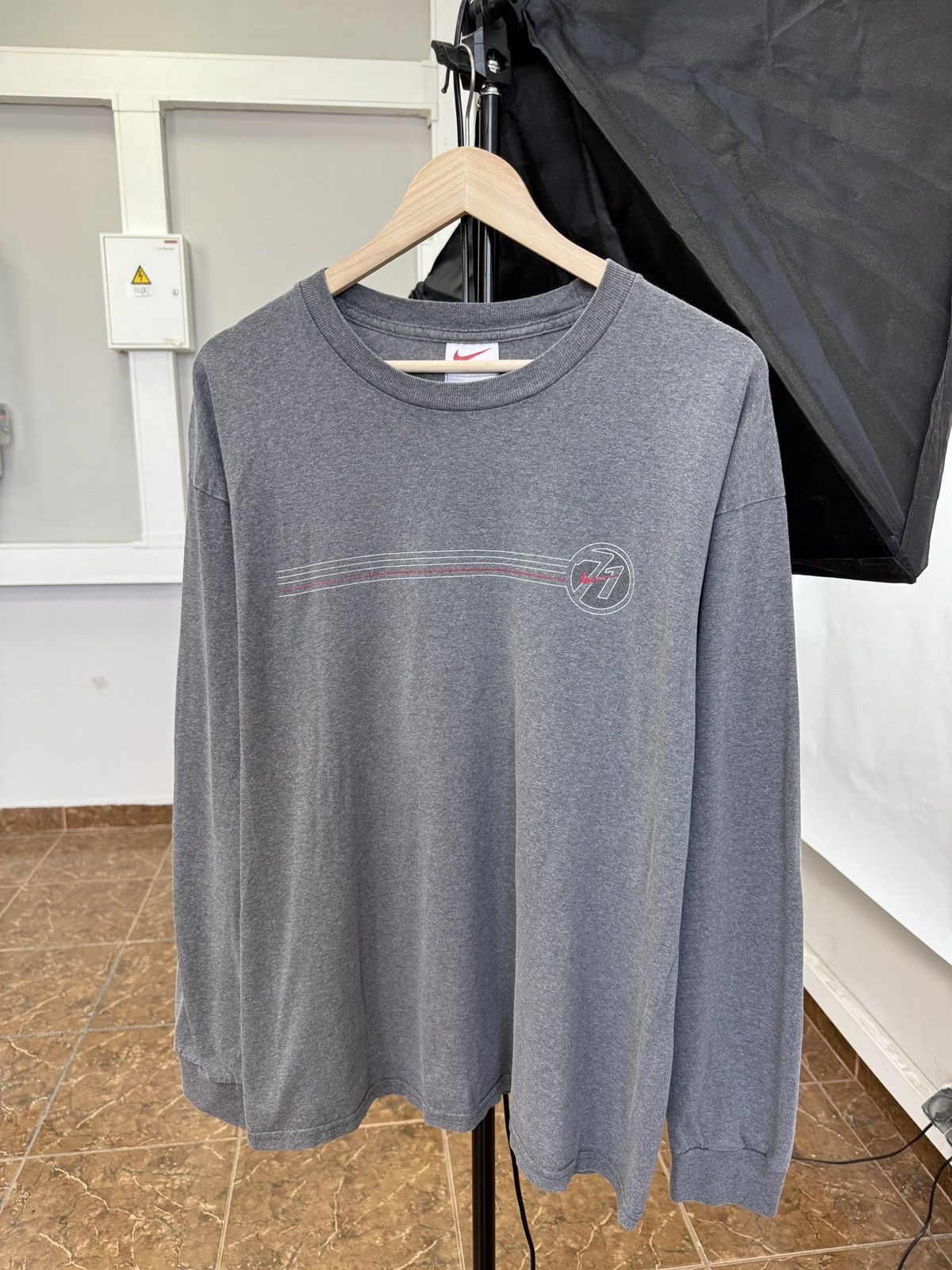 Nike 🇺🇸 Vintage 90s Nike 71 Made in USA Y2K Long Sleeve Rare Retro Size US L / EU 52-54 / 3 - 1 Thumbnail