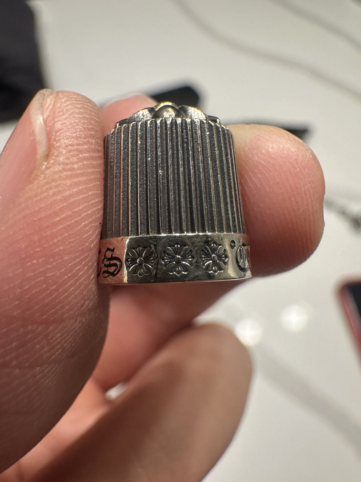 Chrome Hearts 🔥Chrome Hearts Car Silver Valve Cap🔥 Size ONE SIZE - 10 Thumbnail