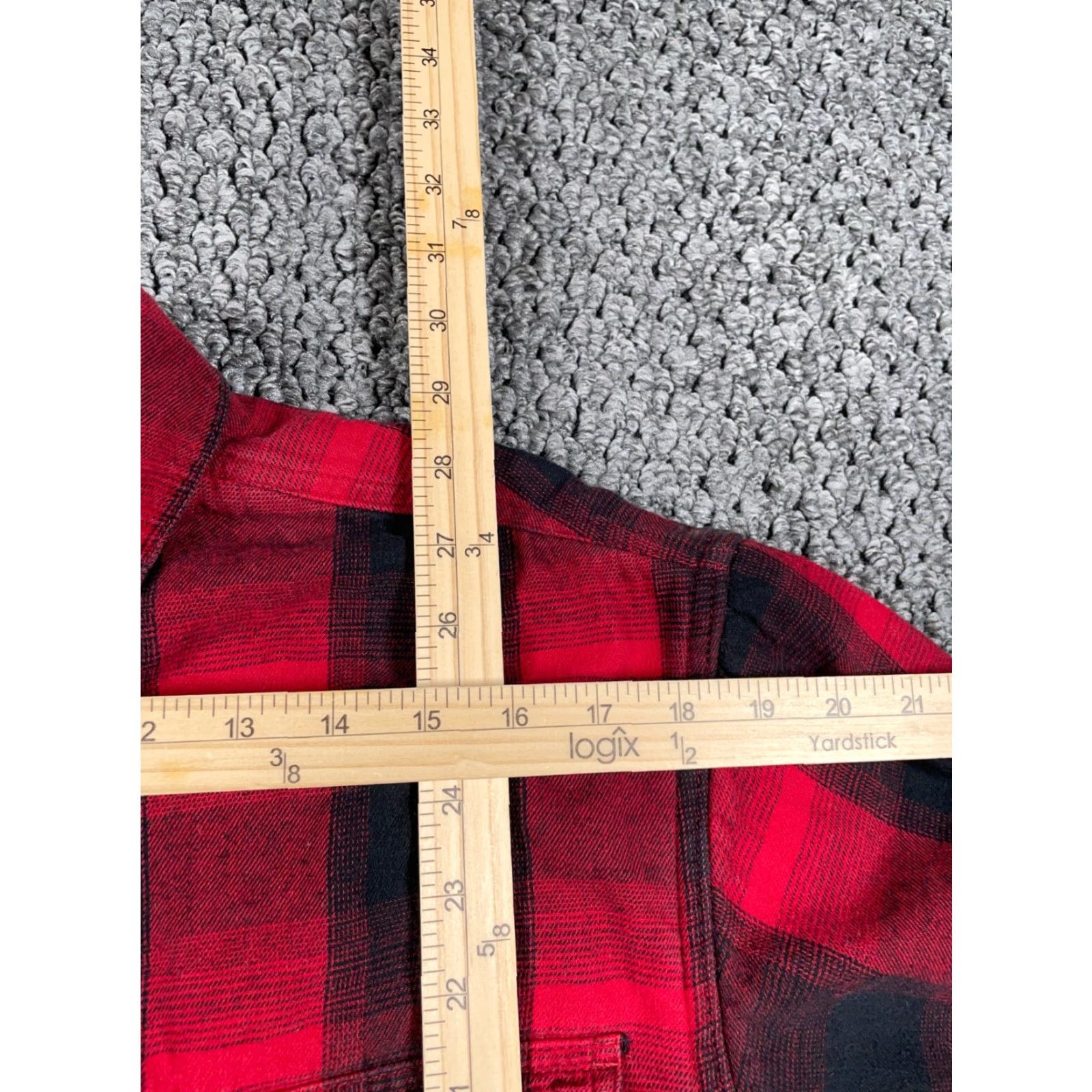 Vintage VINTAGE RedHead Flannel Shirt Jacket Adult Large Red Black Check Plaid Heavyweight Lined Pockets 90s Grunge Retro Mens Size US L / EU 52-54 / 3 - 7 Thumbnail