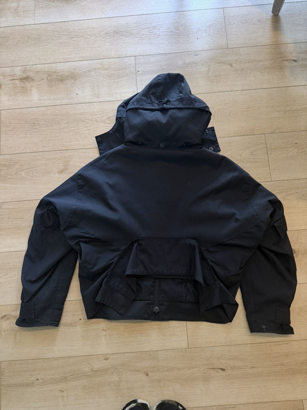 Balenciaga BALENCIAGA RUNWAY BLACK OVERSIZE UPSIDE DOWN PARKA JACKET Size US M / EU 48-50 / 2 - 6 Thumbnail