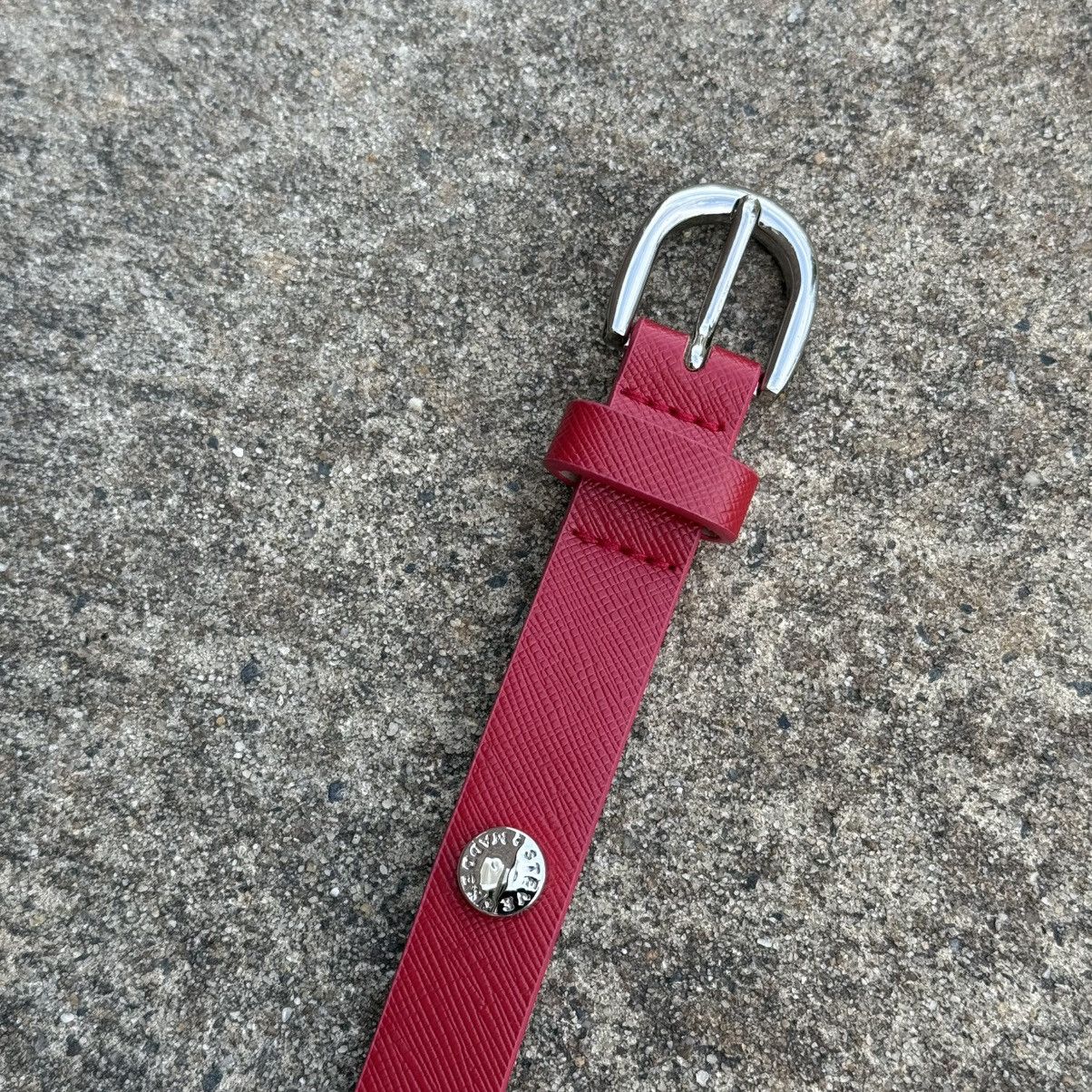 Steve Madden Steve Madden Red Skinny Belt Women’s – Silver Buckle Size ONE SIZE - 4 Thumbnail