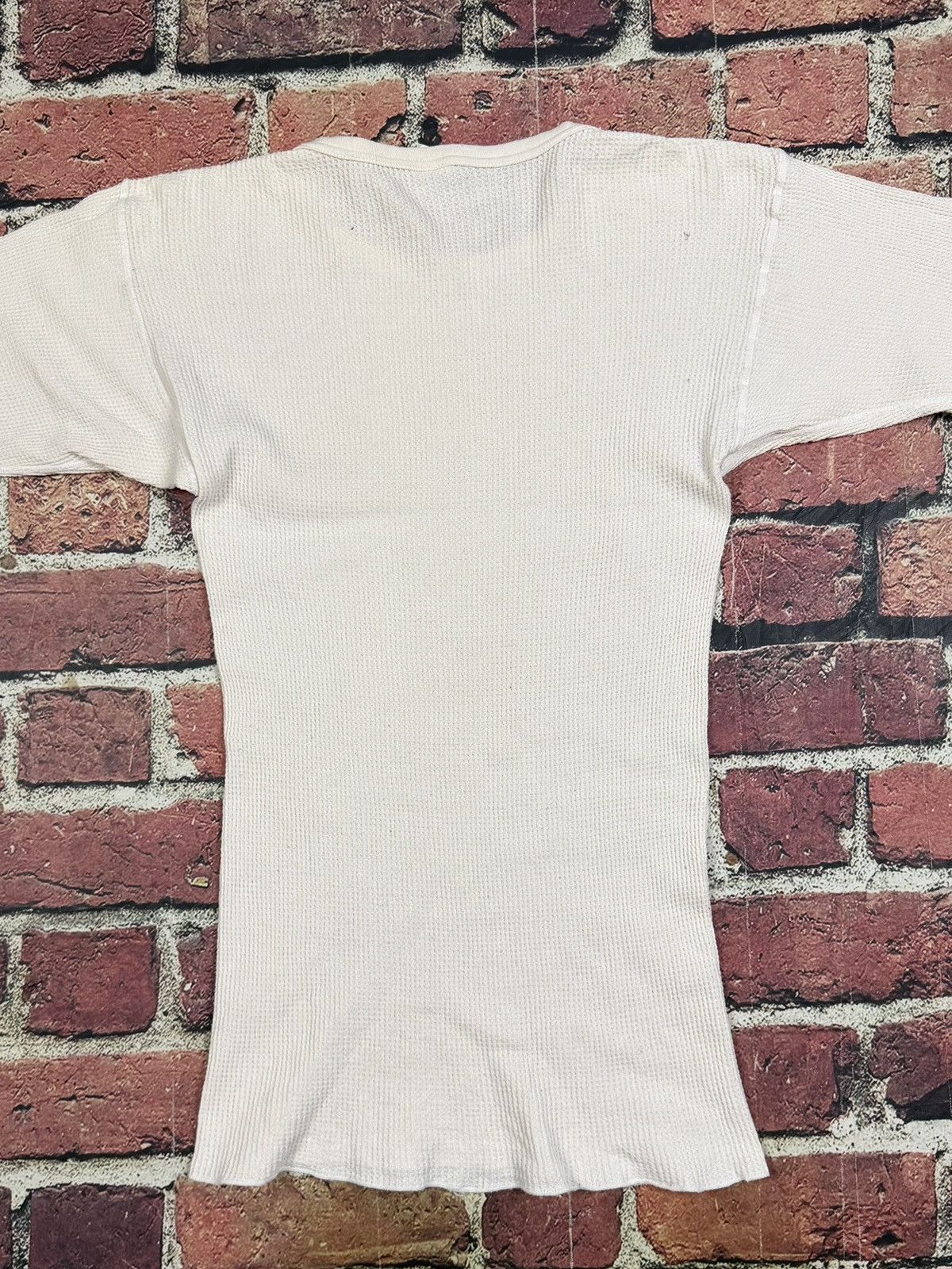 Other Vintage Morgan Mills Thermal Shirt Waffle Knit Cotton Works Size US XL / EU 56 / 4 - 4 Thumbnail