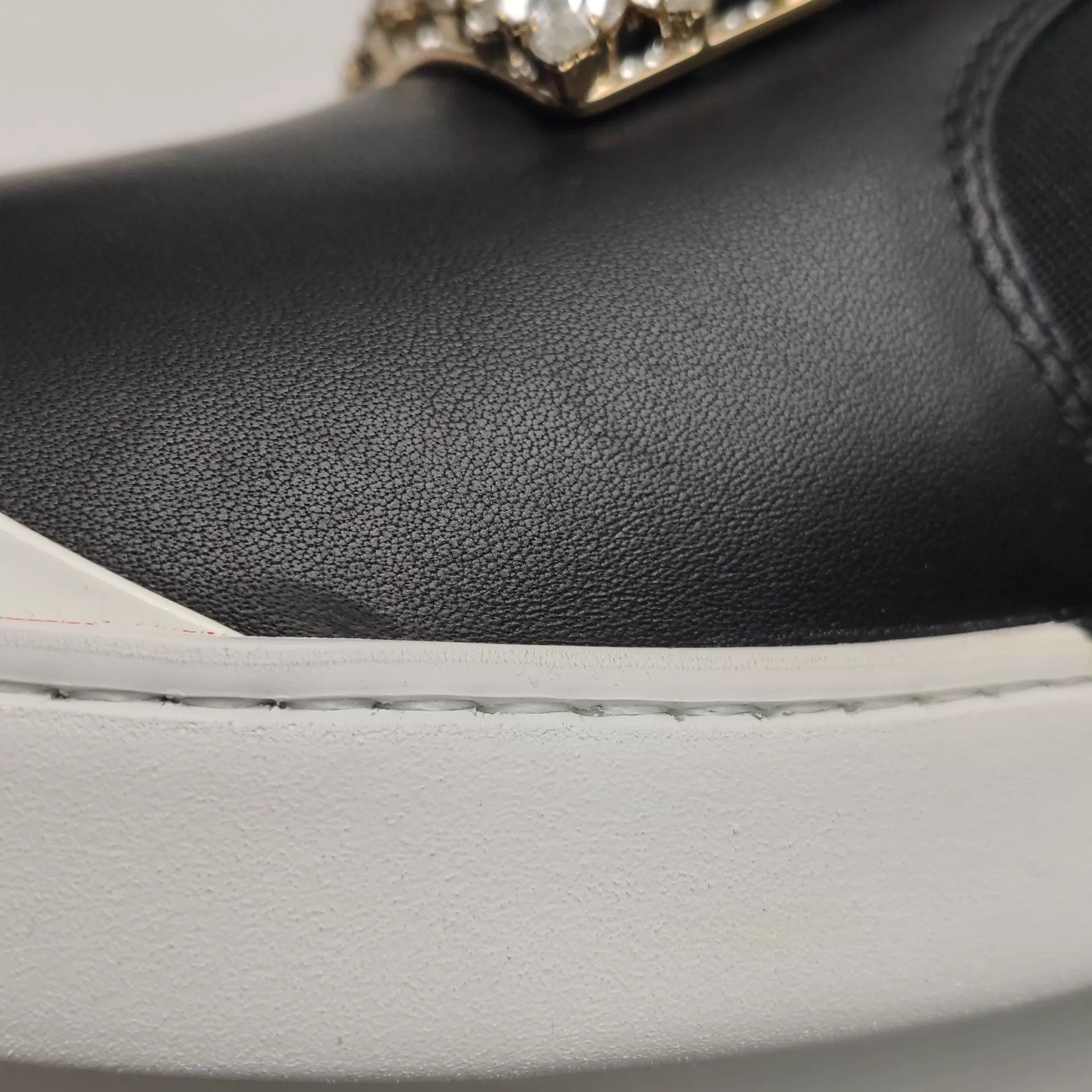 Roger Vivier Roger Vivier Crystal Buckle Sneaker Black White 40 Size US 9.5 / IT 39.5 - 7 Thumbnail